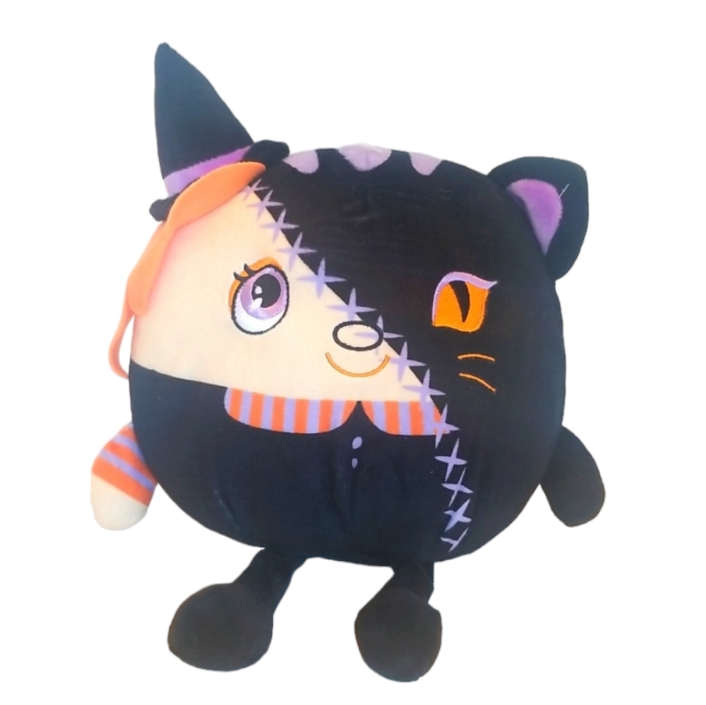 Kellytoy Halloween Spooky Mash Ups Plush Doll Toy (Witch/Black Cat)